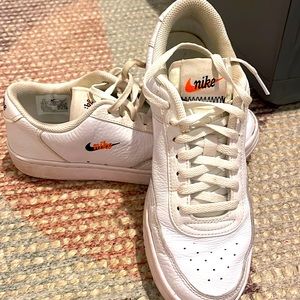 Nike white court 7.5 court shoes
